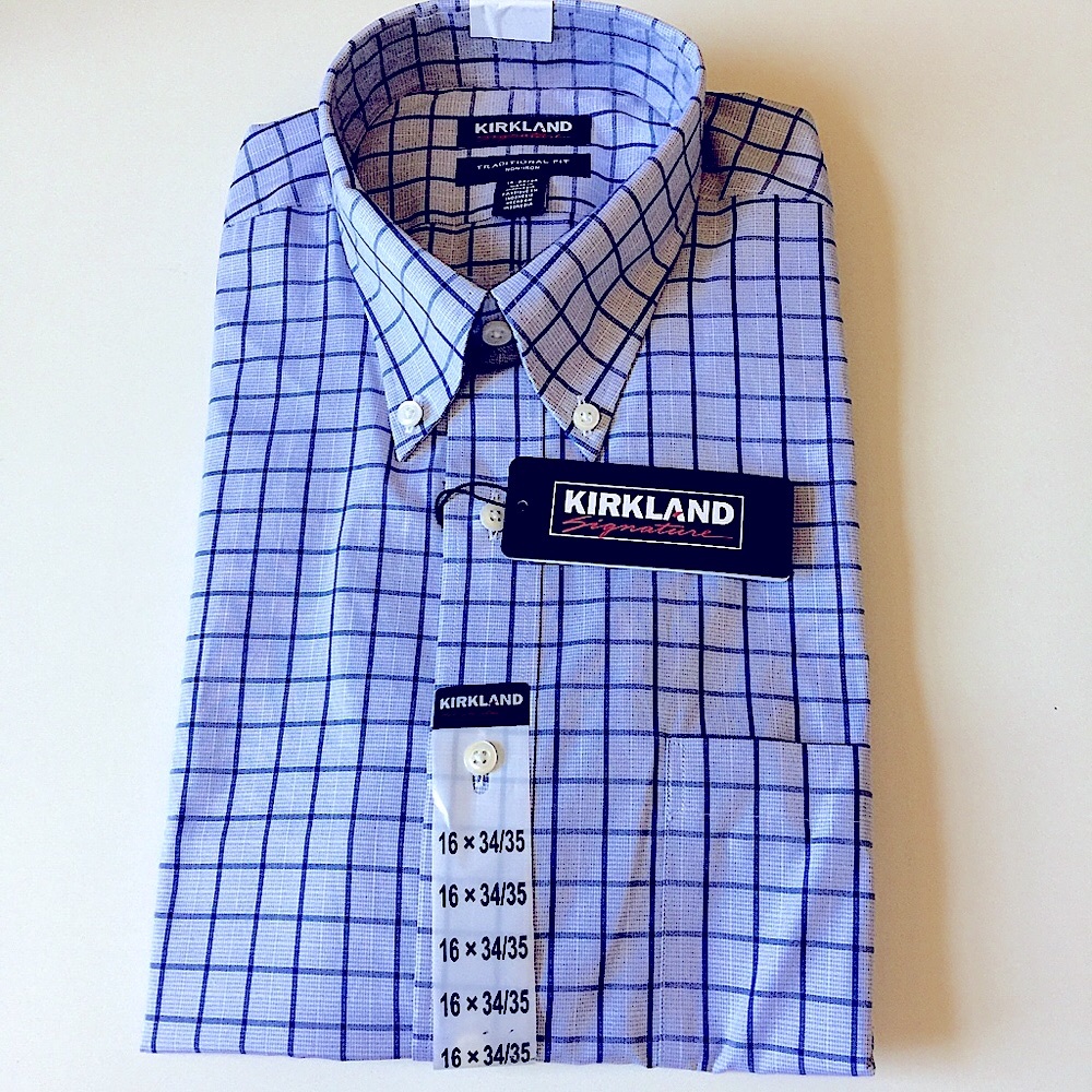 KIRKLAND SIGNATURE TRADITIONAL FIT BUTTON DOWN